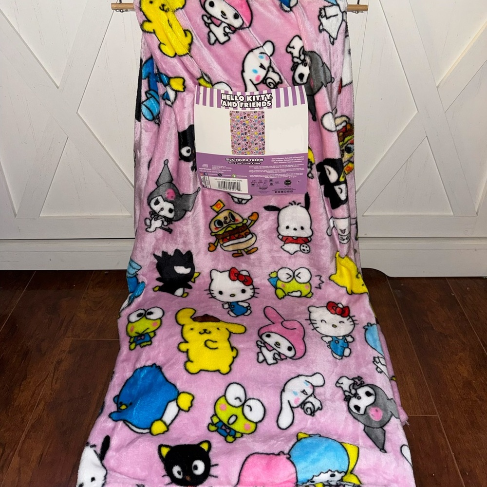 Hello Kitty & Friends Silk Touch Throw Blanket